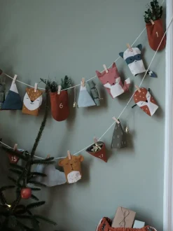 1-24 pakkekalender m. poser, Woodland