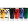 Akrylmaling mat 20 ml. - Basisfarver, 6 stk