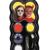 Ansigtsfarve - Palette m.  4 farver - Halloween