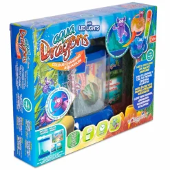 Aqua Dragons i farveskiftende akvarium med LED lys