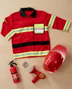 Brandmandssæt inkl. hjelm, str. 3-6 år