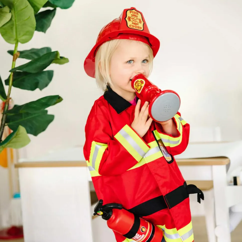 Brandmandssæt inkl. hjelm, str. 3-6 år