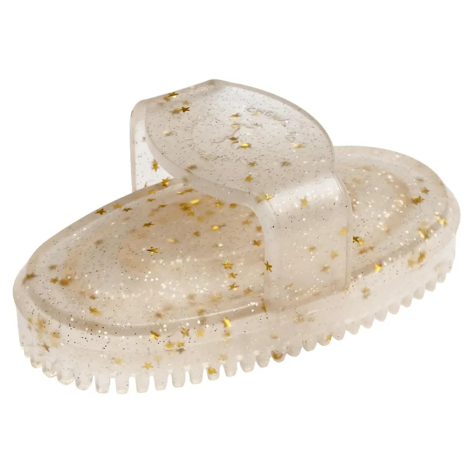 Cheval Roi tilbehør - Gummi strigle, Guld
