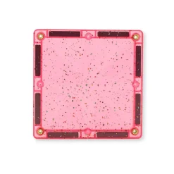 Cleverclixx | Glitter transparent/pink, 16 stk