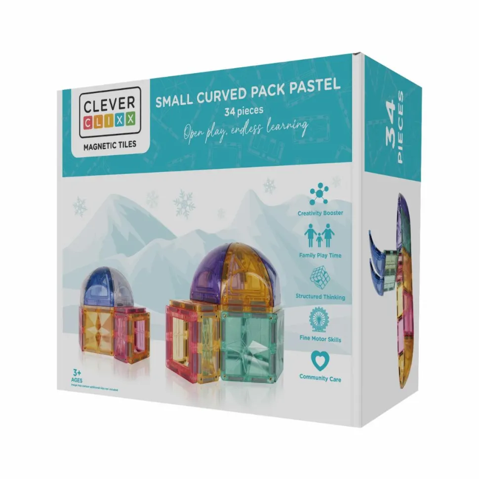 Cleverclixx | Pastel kupler, 34 dele