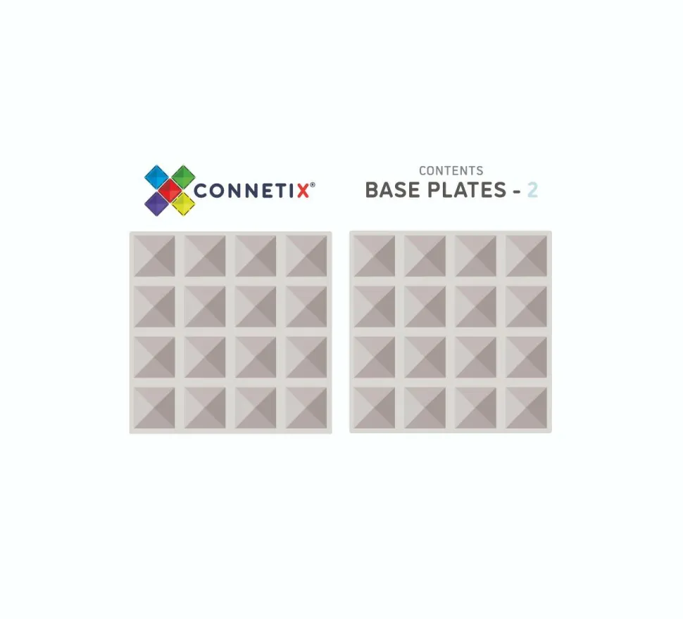 CONNETIX | Baseplates, Clear, 2 stk