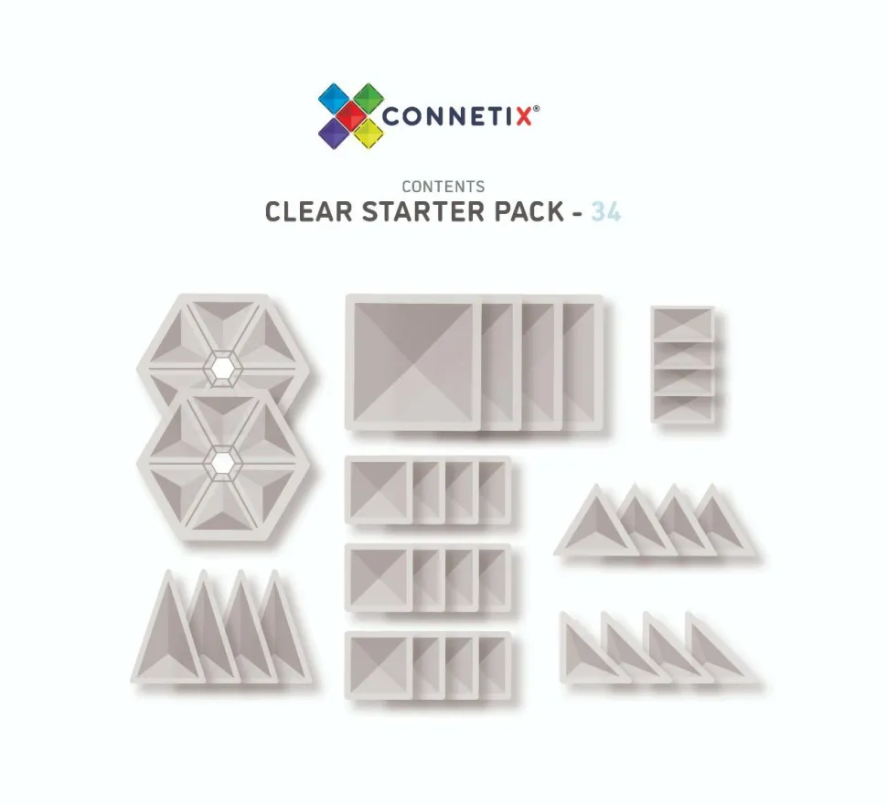 CONNETIX | Clear, 34 stk