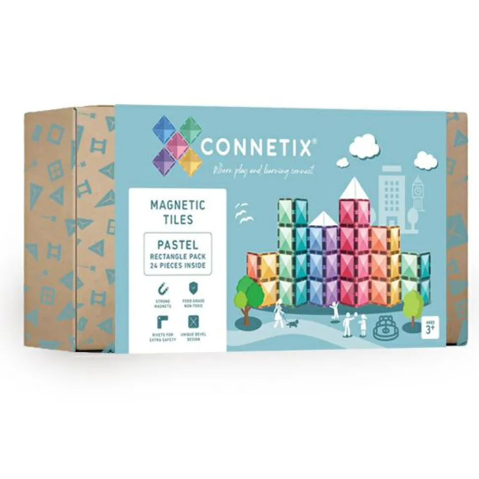 CONNETIX | Pastel Rectangle, 24 stk