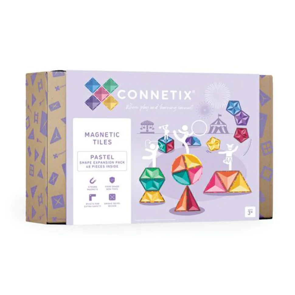 CONNETIX | Pastel Shapes, 48 stk
