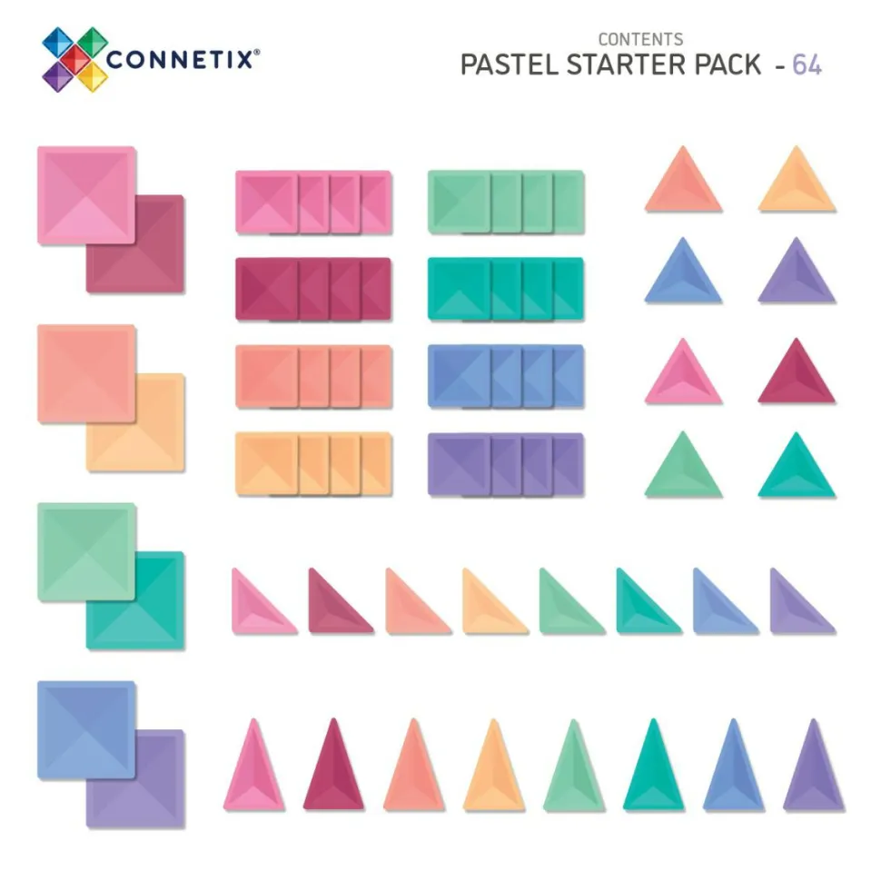 CONNETIX | Pastel Starter, 64 stk