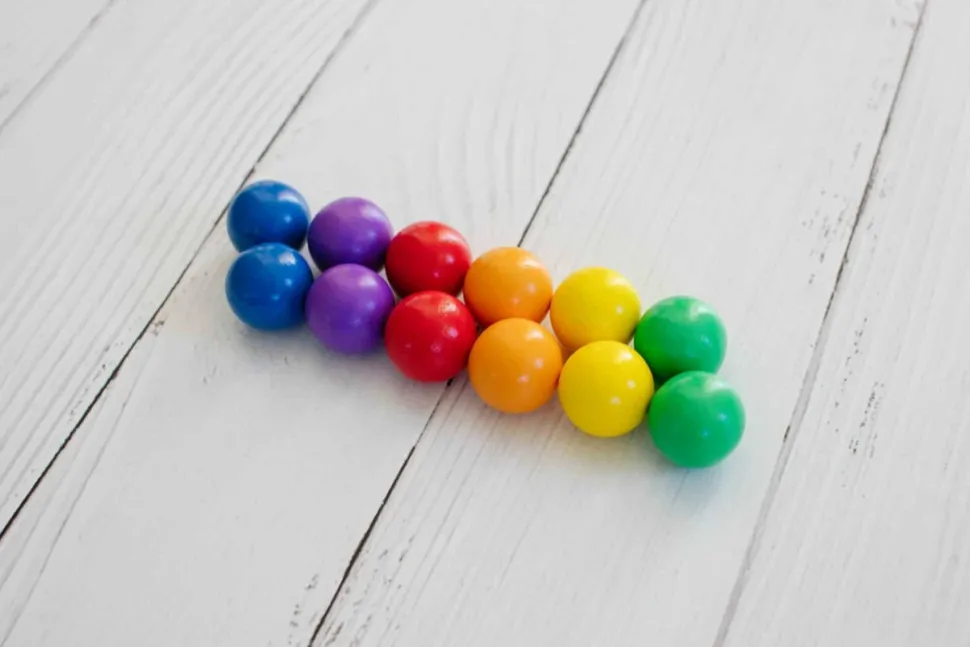 CONNETIX | Rainbow kugler til kuglebane, 12 stk