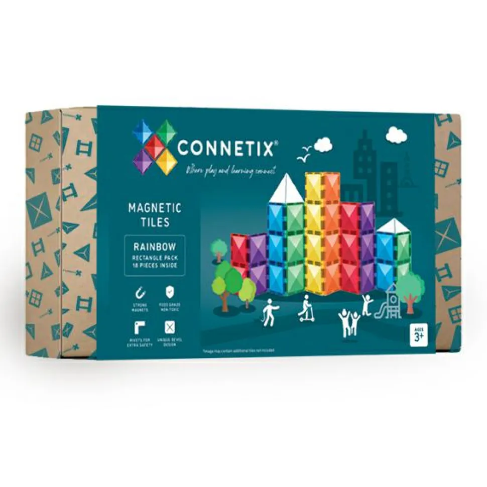 CONNETIX | Rainbow Rectangle, 18 stk