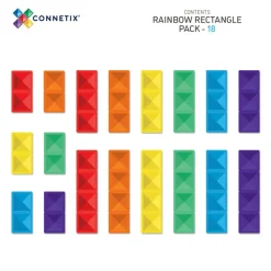 CONNETIX | Rainbow Rectangle, 18 stk