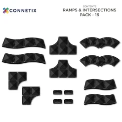 CONNETIX | Roads ramper og vejkryds, 16 stk