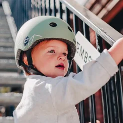 Cykelhjelm til baby, 45-51 cm - Green lines