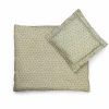 Dukke sengesæt - Mørk mint, 40 cm