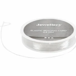 Elastiksnor til smykker Ø 0,8 mm - 10 meter