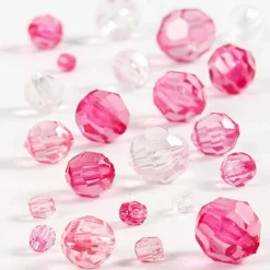 Facetperlemix - Pink, 45 gr.