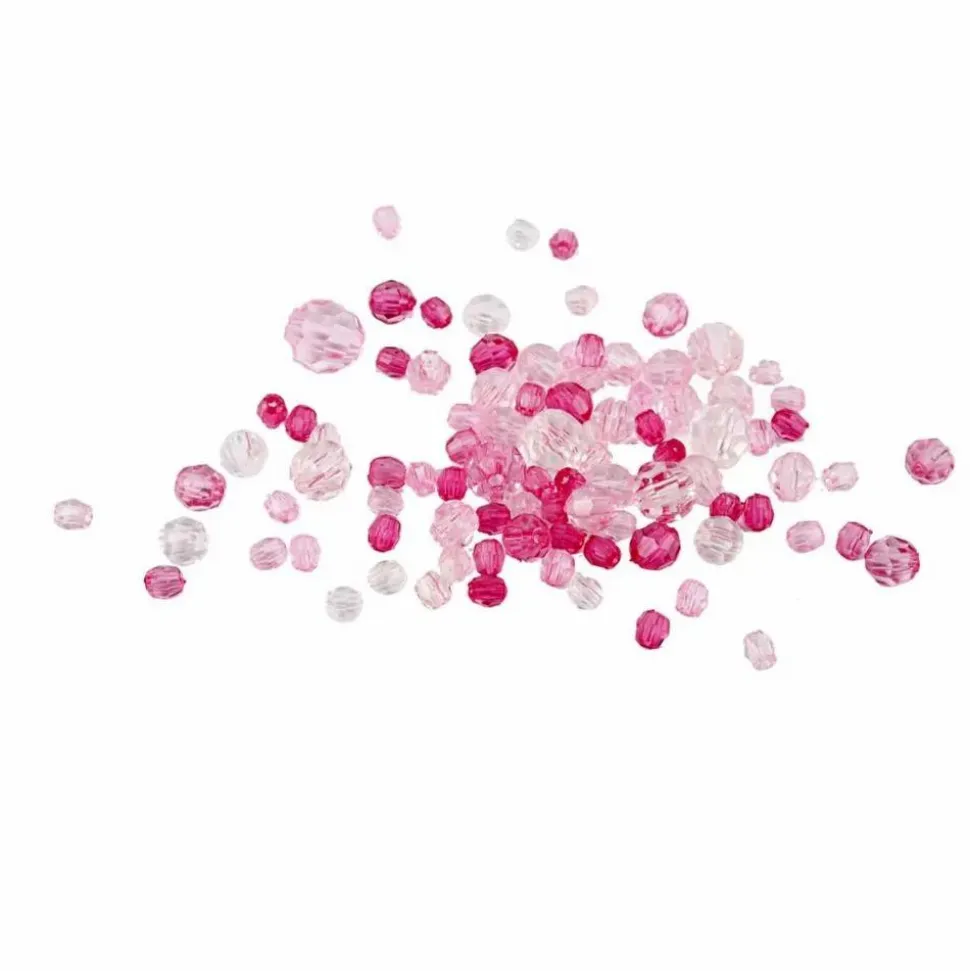 Facetperlemix - Pink, 45 gr.