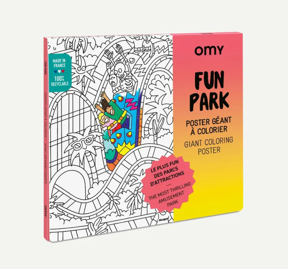Farvelægningsplakat - Forlystelsespark