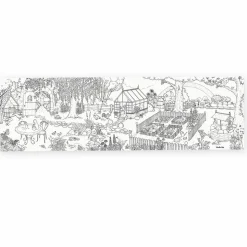 Farvelægningsplakat 1,5 meter - Haveliv