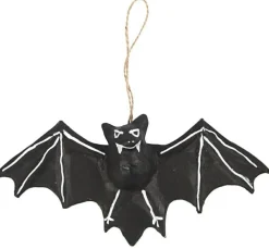 Flagermus i papmaché - H: 10 cm., 1 stk.