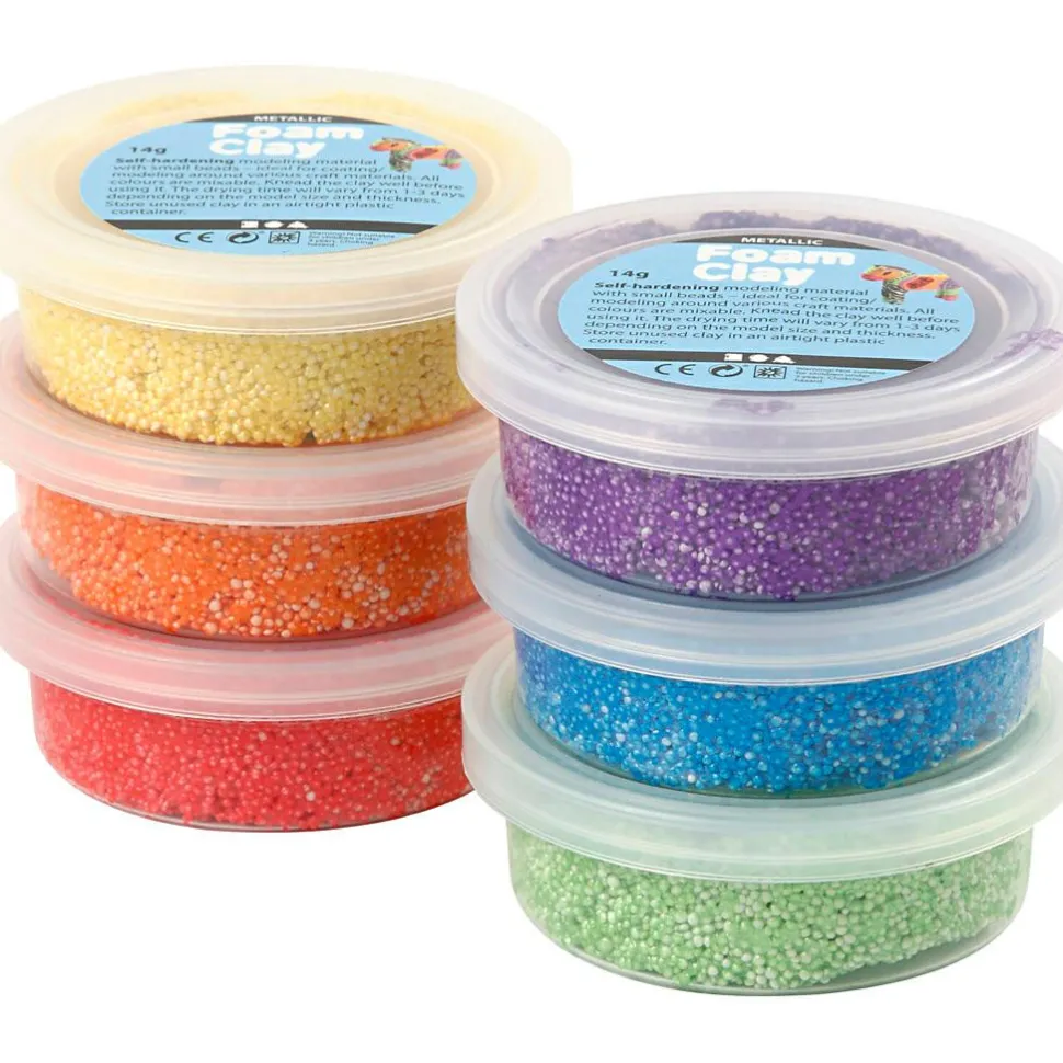 Foam Clay 6 x 14 gr. - Metallic