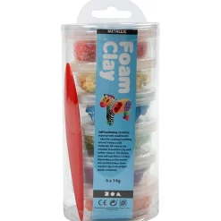 Foam Clay 6 x 14 gr. - Metallic