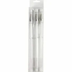 Gel kuglepen - Hvid, 6 stk