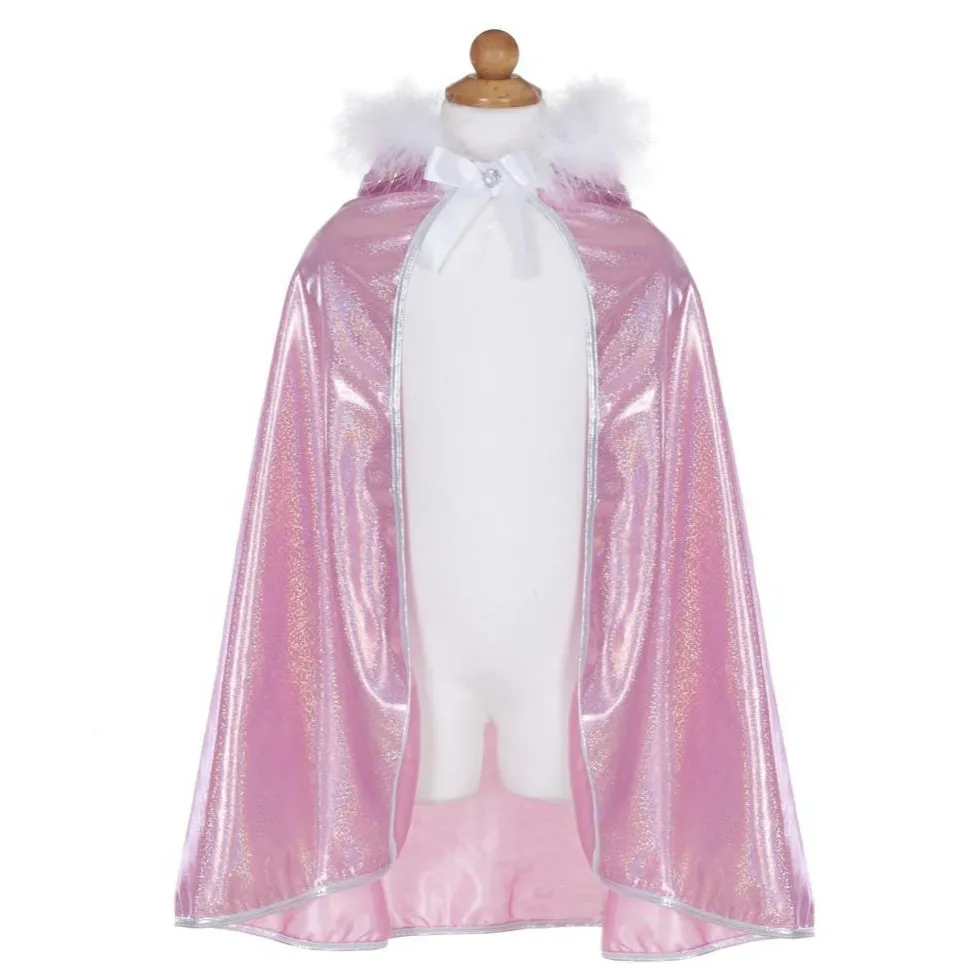 Glitterkappe med pelskant, str. 4-7 år