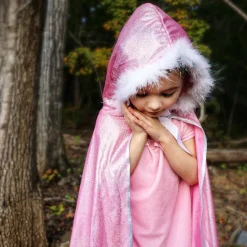 Glitterkappe med pelskant, str. 4-7 år