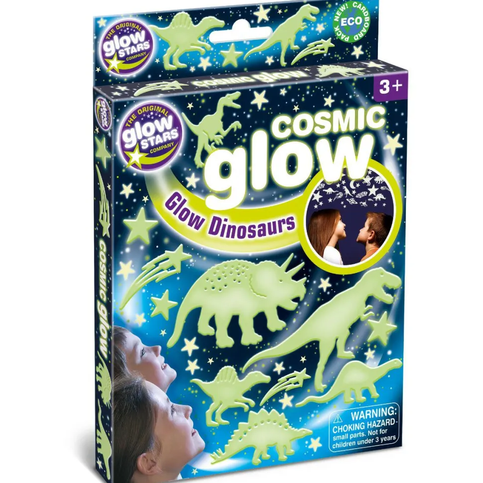 Glow - Dinosaurer + stjerner, 12 dele