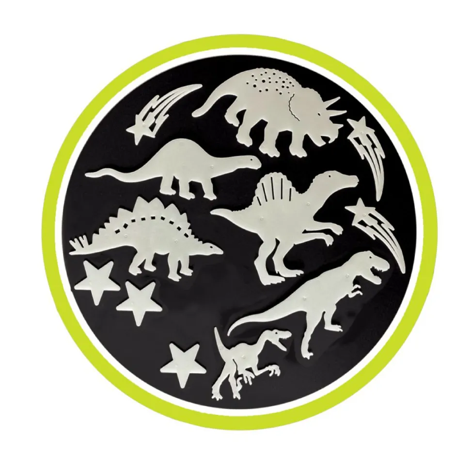Glow - Dinosaurer + stjerner, 12 dele