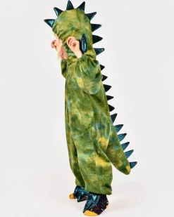 Grøn dinosaur, str. 3-4 år