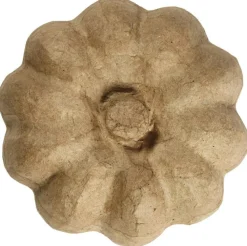 Græskar i papmaché - Ø16 cm.