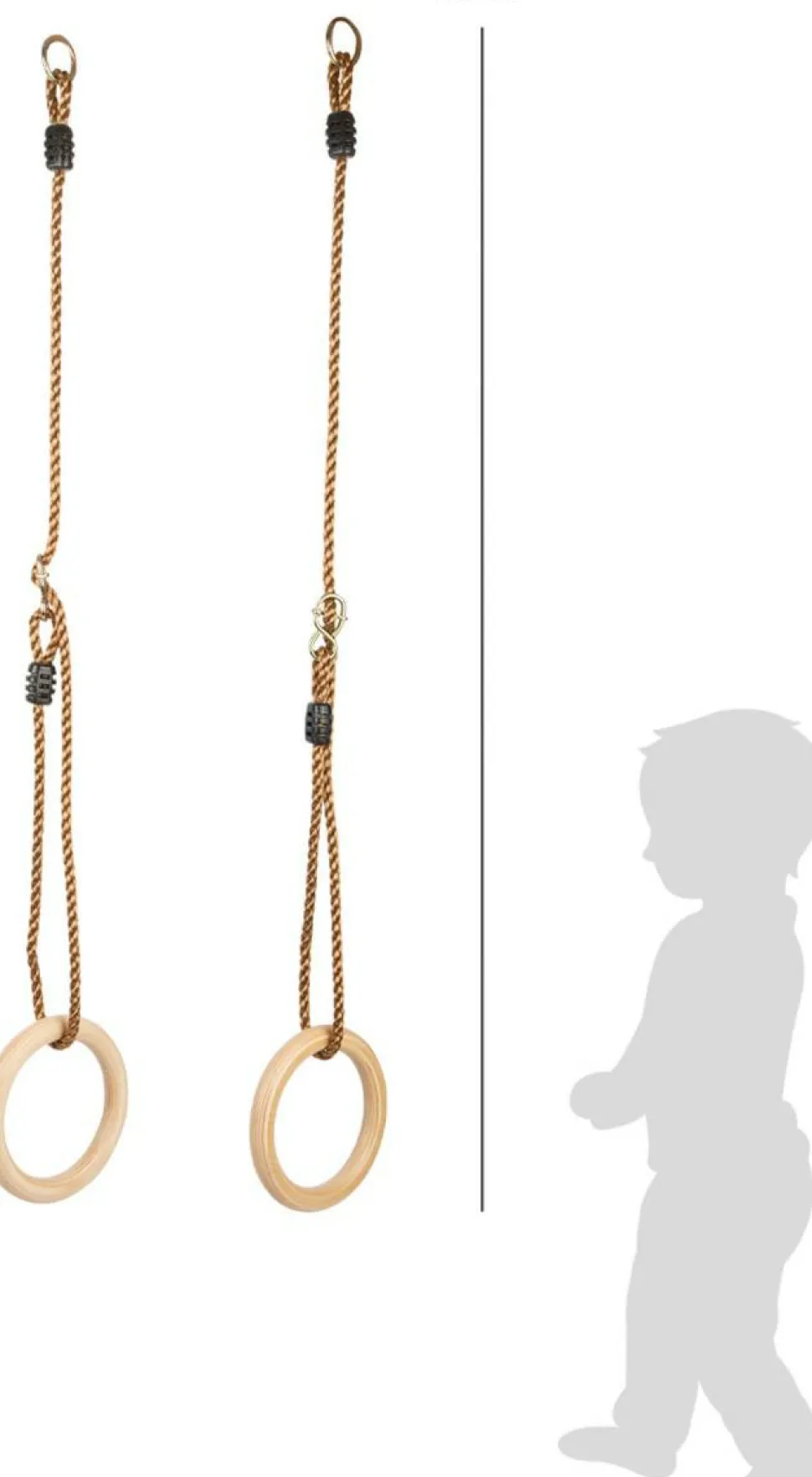 Gymnastikringe i træ - Ø 18 cm