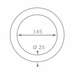 Gymnastikringe i træ - PP-reb - Ø14,5 cm