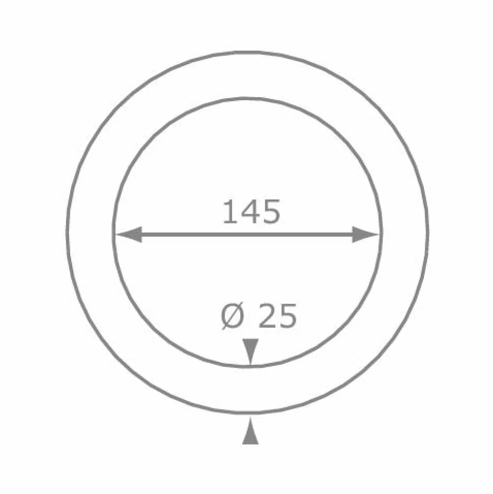 Gymnastikringe i træ - PP-reb - Ø14,5 cm
