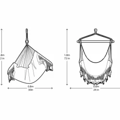 Hængekøjestol single - Retro