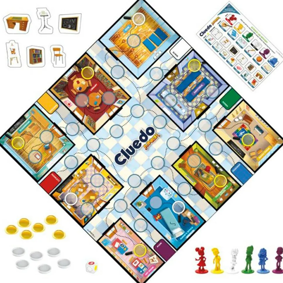 2-i-1 brætspil - Clue Junior