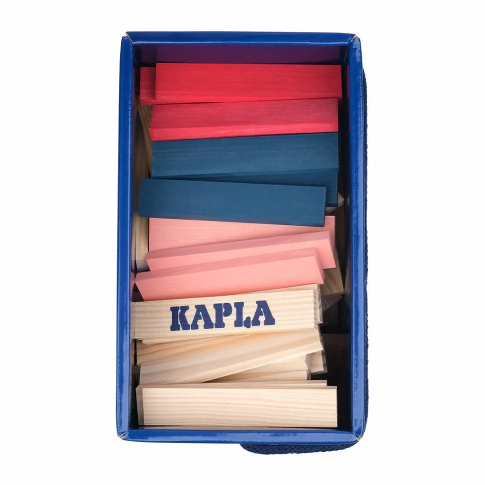 KAPLA klodser - Blå/Rød/Pink, 120 stk