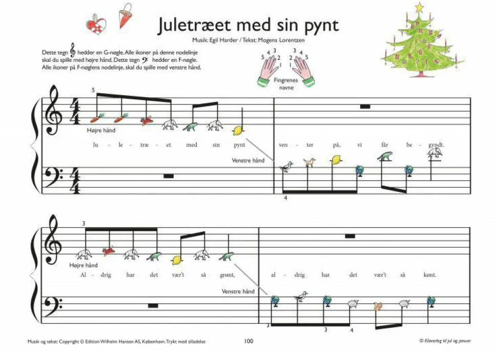 Klaverleg til jul og januar