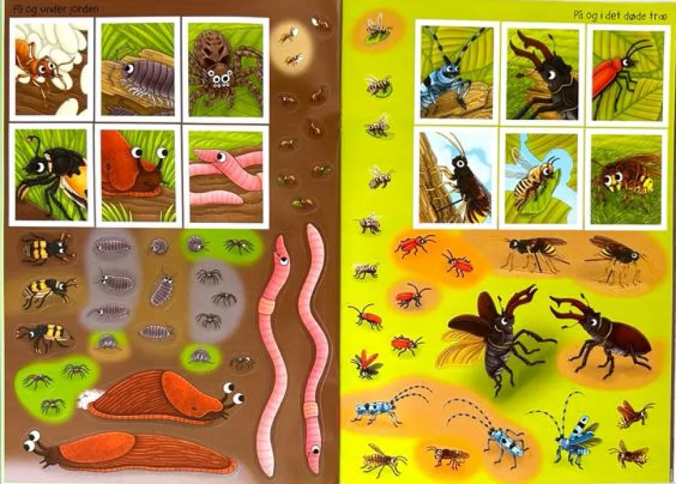 Klistermærkebog - Insekter og andre smådyr
