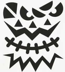 Klistermærker - Halloween ansigter, 1 ark