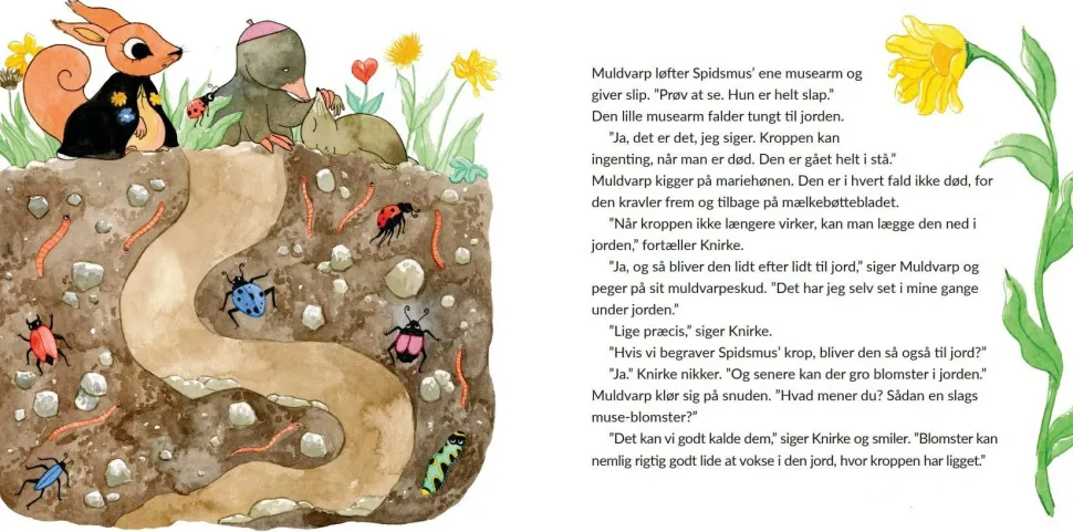 Knirke & Muldvarp holder begravelse