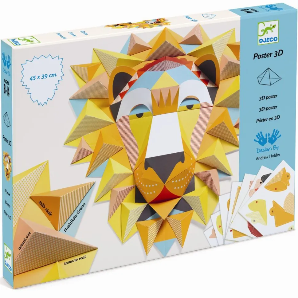 Kreativ med papir - 3D løve