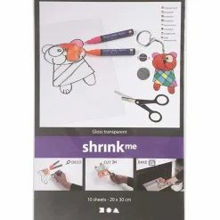 Krympeplast transparent blank - 20x30 cm, 10 ark