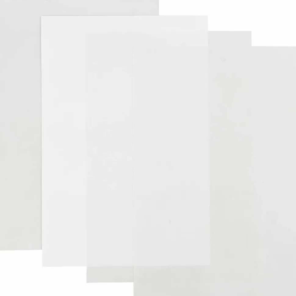 Krympeplast transparent mat - 20x30 cm, 4 ark
