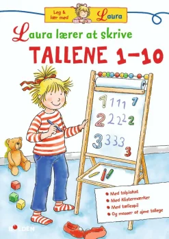 Laura lærer at skrive tallene 1-10