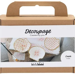 Lav decoupage muslingeskaller, 3 stk